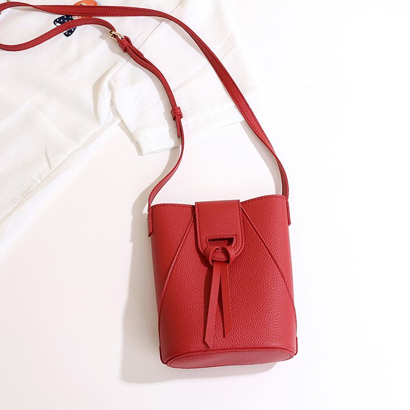 Women's Shoulder Bags Soft Hasp PU Leather Mini Handbag Large Capacity Crossbody Bags Solid Color Phone Purse CLE