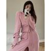 Trendy Pink Hoodie & Joggers Set for Women – Spring/Autumn Casual Wear