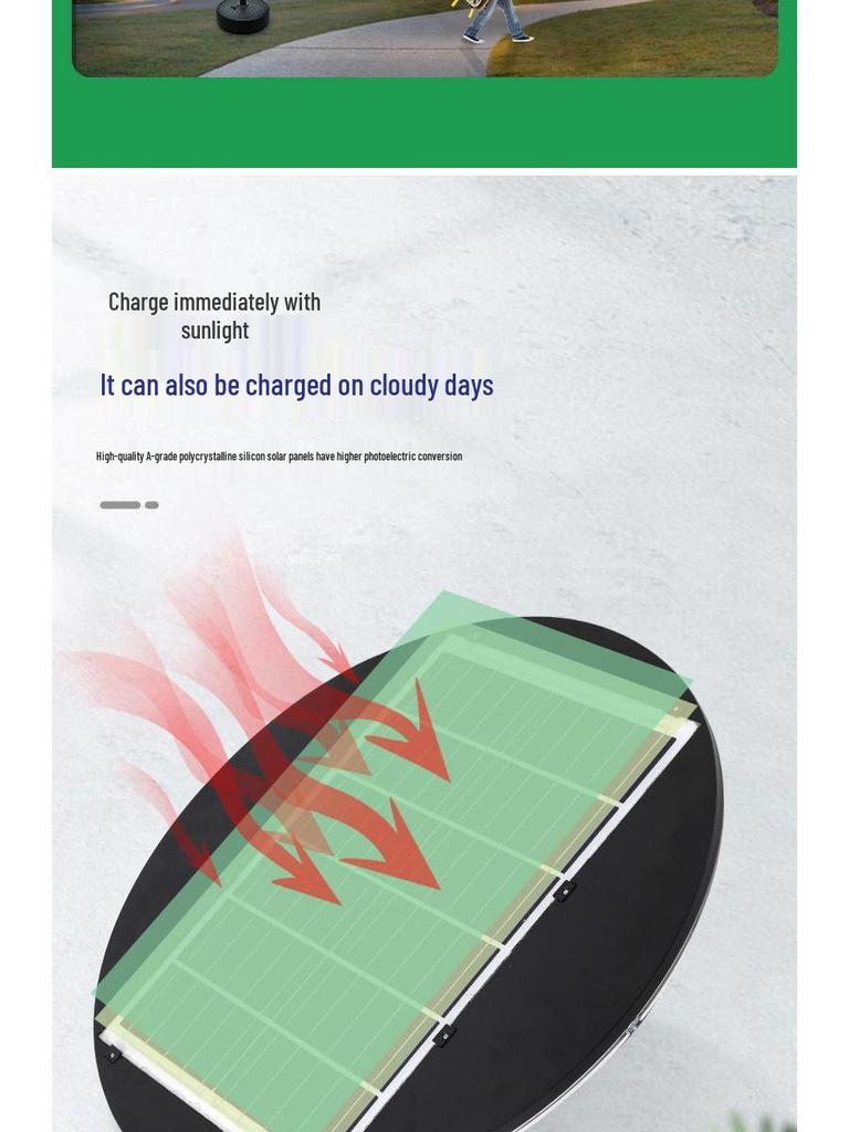 Solar Waterproof Outdoor Courtyard Light for Garden, Villa, Terrace, and Street Lighting.