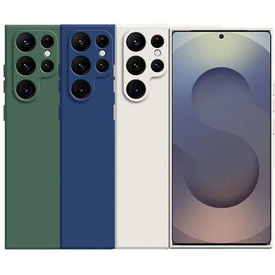 Luksusowe etui na telefon z płynnego silikonu dla Samsung Galaxy S25 S24 S23 S22 Ultra S21 Plus FE A56 A55 A35 A36 A34 A16 A54 A15 5G