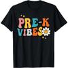 Pre-K Vibes Groovy Back To School First Day Teachers Kids T-Shirt