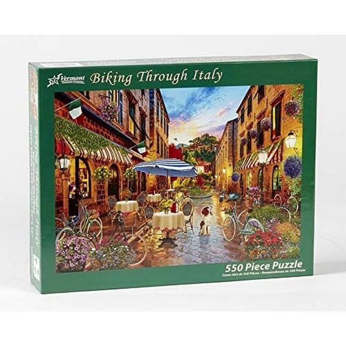 Puzzle 550 pièces : À vélo à travers l'Italie