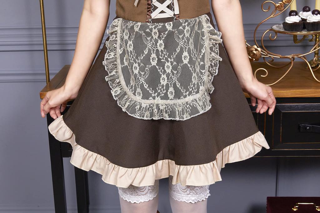 Clearstone Cosplay Halloween Chocolat Ole Maid Brown Women's