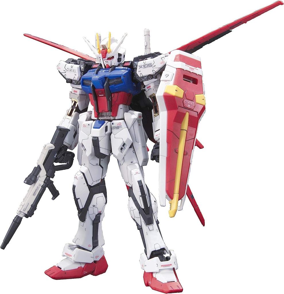 BANDAI SPIRITS RG Mobile Suit Gundam SEED Aile Strike Gundam 1/144 Scale Pre-Colored Plastic Model
