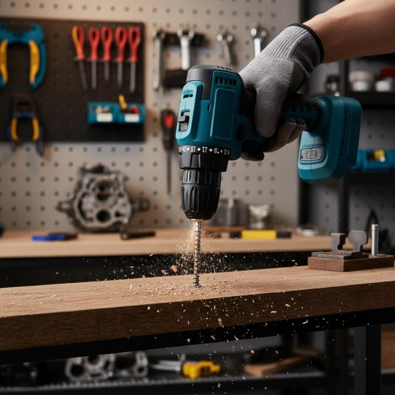 Professional Cordless Drill Electric Drill Adjustable Speed Battery Powered For DIY Projects Metal Wood Drilling
