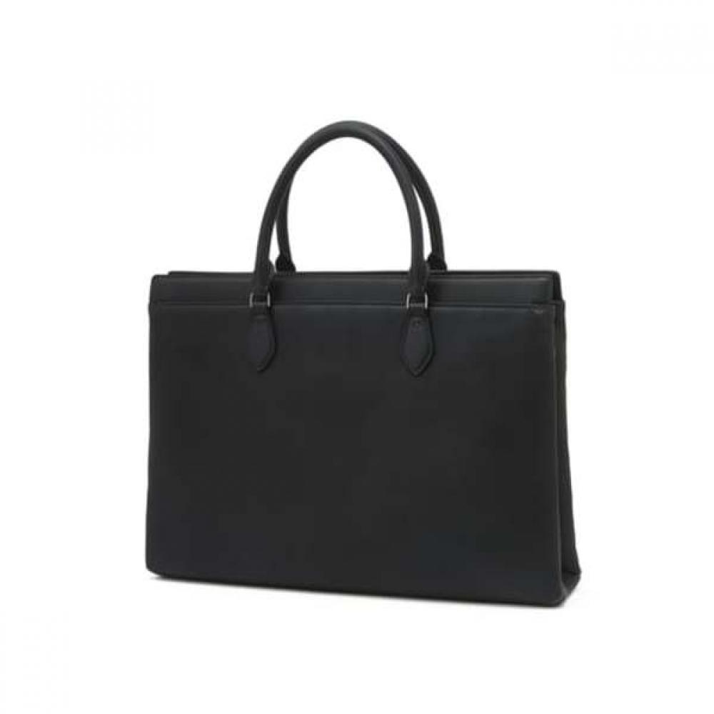 Daks Dark Grey Pattern Cowhide Briefcase Dbba6e250g3