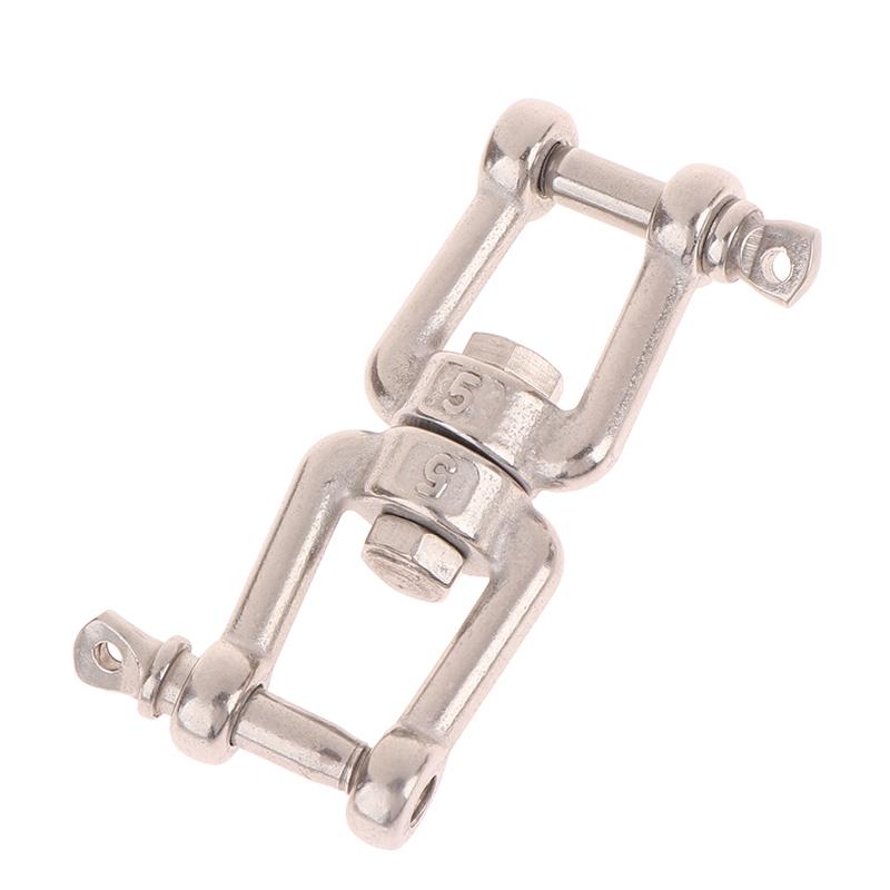 1Pc Swing Sand Bag Yoga Hammock 304 Stainless Steel Double Ended Swivel Hook Ring Connector For Hanging Chair