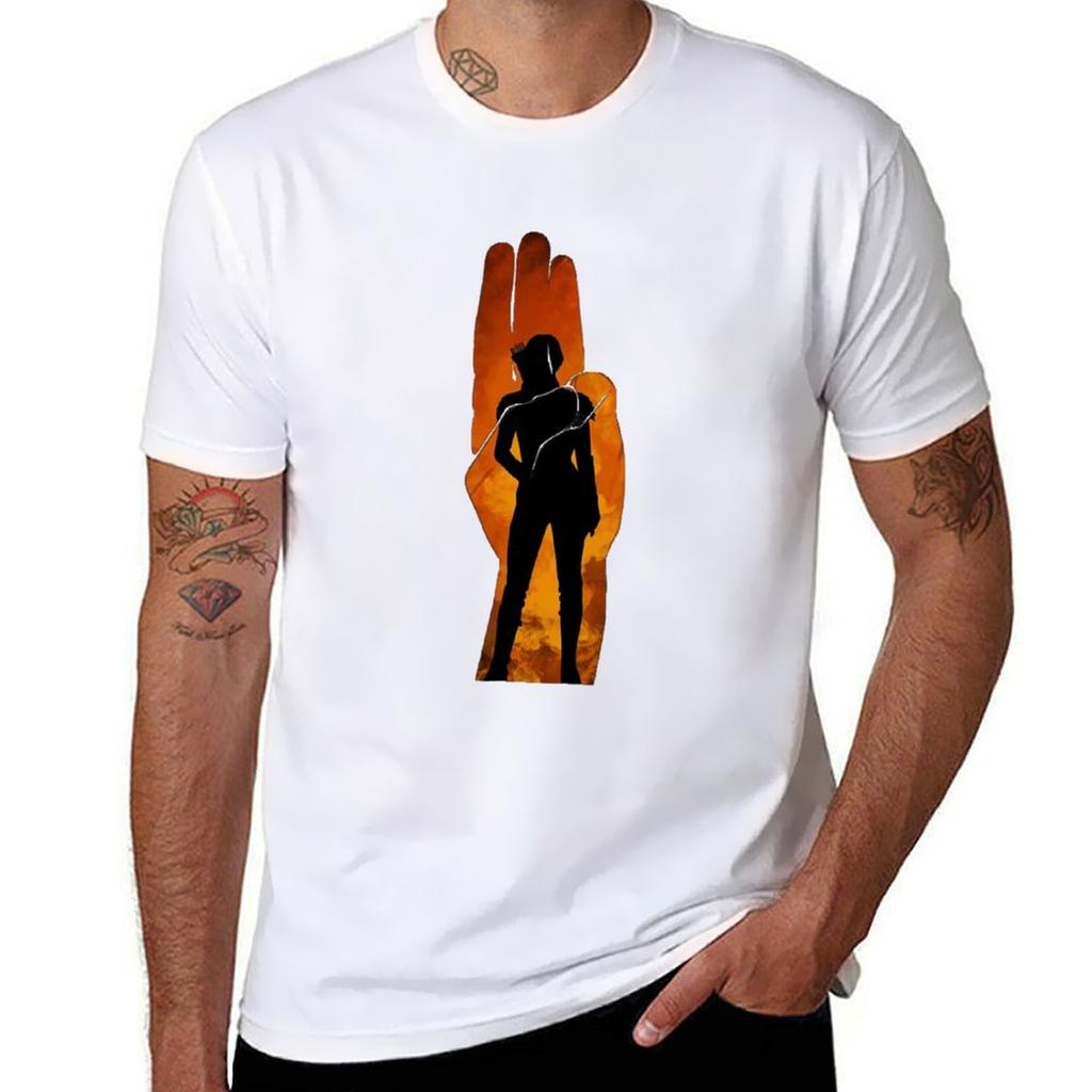 Girl on Fire TShirt Casual Everyday Short Sleeve TShirt