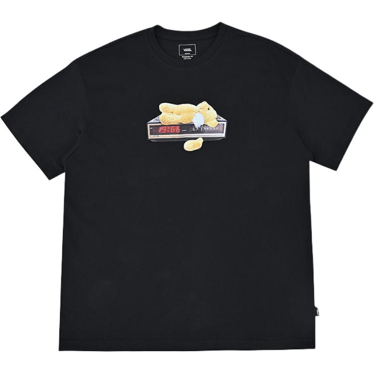 Vans Round Neck Cotton Sports Casual Short Sleeve T-Shirt Men tops VN000NNGBLK S