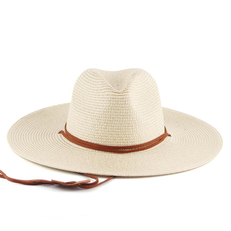 Neutral Summer Sun Hat, Wide Edge Sun Hat, Outdoor Tourism Beach Hat