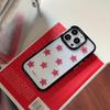Red Polka Dot Five-Point Star Phone Case for iPhone 13-17 Pro/Pro Max