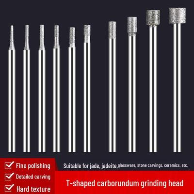 Mansharui Diamond Jade Carving Tool Set: Eye-Catching Grinding Head & Hollow Drill Bit Punching Needle