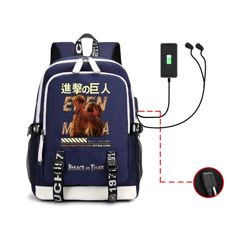 Riman Peripheral, Large Capacity Student School Bag, Commander Allen Usb Computer Backpack