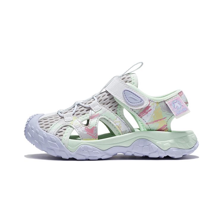 

Li Ning Kids Trekking Дышащие Сандалии Детские Сандалии Серо-Зеленый YKKS006-4 25