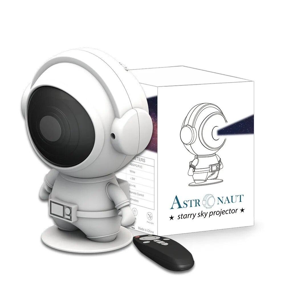 2024 Latest Astronaut Projection Light Galaxy Projector Upgrade Starlight Nebula Desktop Decoration Light Atmospheric Light Moon