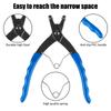 90 Degrees Bending Pliers Long Nose 90° Bent Snap-Ring Pliers Heavy-duty Cylinder Internal Ring Remover