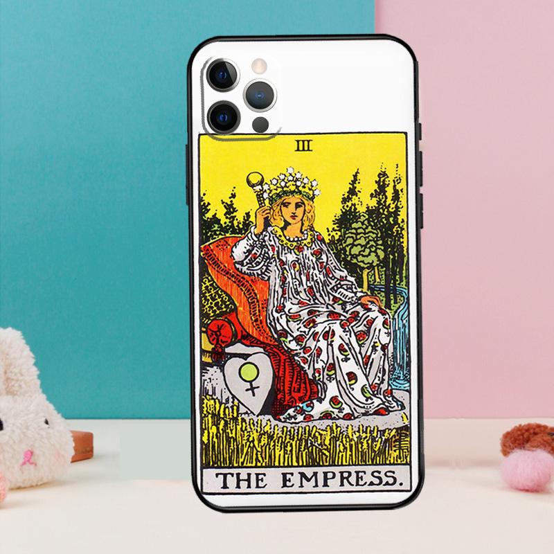Tarot Card Astrology Sun Moon Lover Phone Case For iPhone 18 16 15 14 13 12 11 Pro Max 12 13 mini XR 15 16 Plus 16e Cover Coque