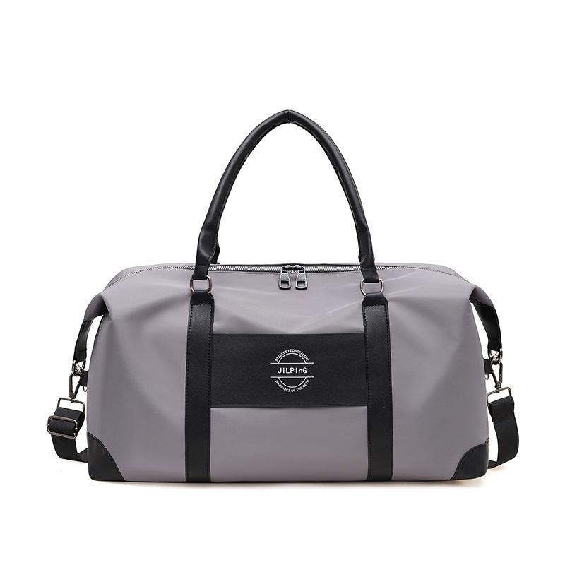 Men's and women's casual simple large-capacity portable travel bag, wet and dry separation sports set, tie rod training fitness bag