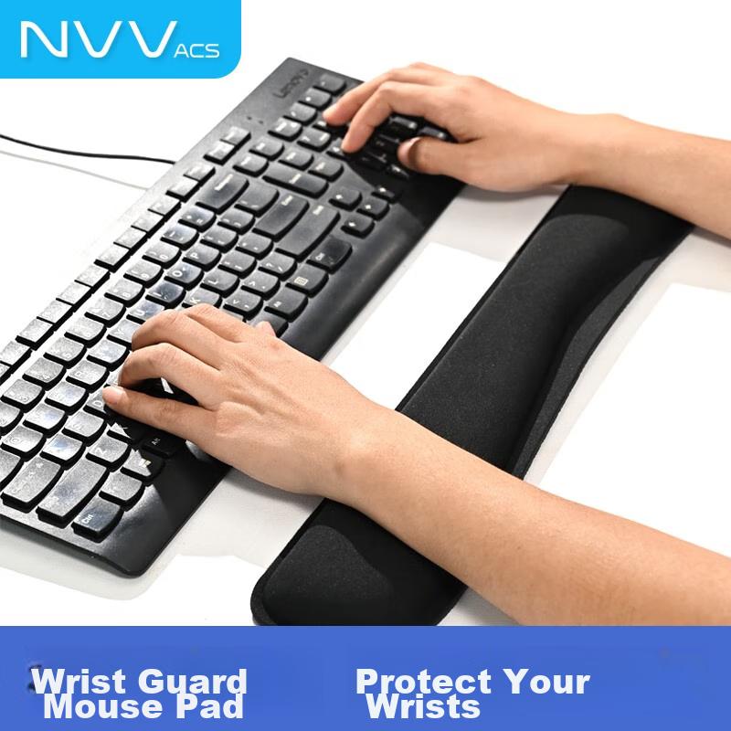 Tastatur-Handauflage, Erweiterte Tastatur-Handgelenkauflage, Bequeme Computer-Büro-Handgelenkstütze Handkissen Handgelenkpolster, Ergonomische Handgelenkauflage, M9 Schwarz