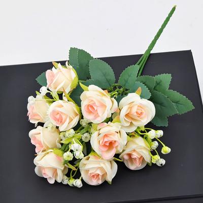 7 Colors Simulated Diamond Rose Flower DIY Party Decoration Festival Supplies Vintage Silk Rose Wedding Fake Flowers Home Decor