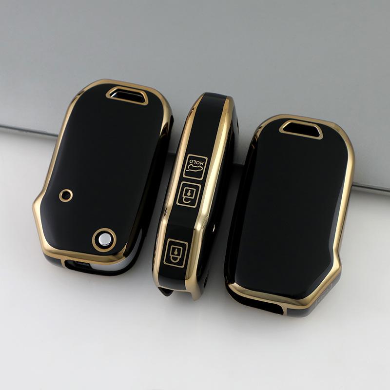 Car Key Cover Suitable for Kia Car Key Case KIA Protective Cover All-inclusive Silver Edge