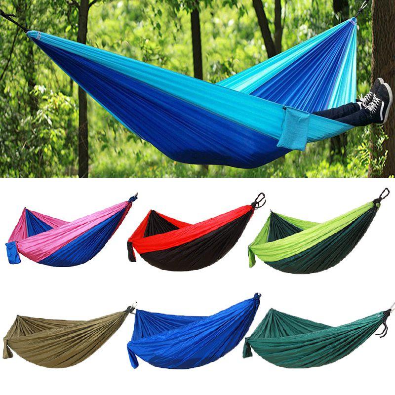 Parachute Double Person Nylon Hammock Outdoor Travel Camping Swing Hanging Bed
