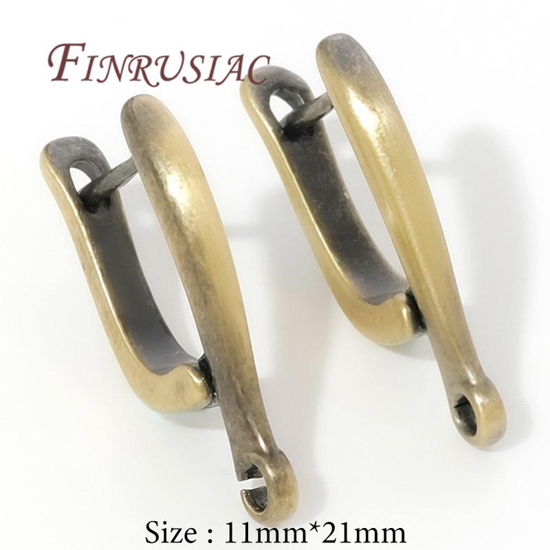 

1-3Pairs NEW Antique Bronze Brass Earring Clasps Accessories For DIY Women Earrings Jewelry Making Earwires Earring Fixtures 1 pair античный бронзовый