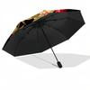 Blumenkunst-Thema Automatischer Regenschirm Kompaktes 8-Rippen-Design Stabile Konstruktion Langlebiger Regenschirm Stilvolles Accessoire