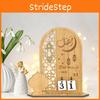 Exquisite Arabic Eid Countdown Wooden Decoration For Middle Eastern Moon Festival