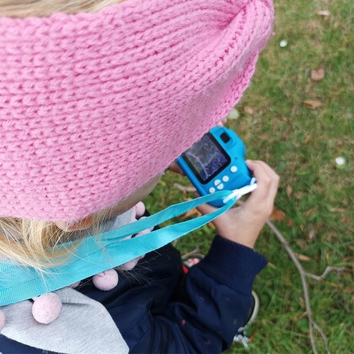 Aparat Fotograficzny Cyfrowy Kamera Dla Dzieci Kotek Gry Video + Karta 16Gb