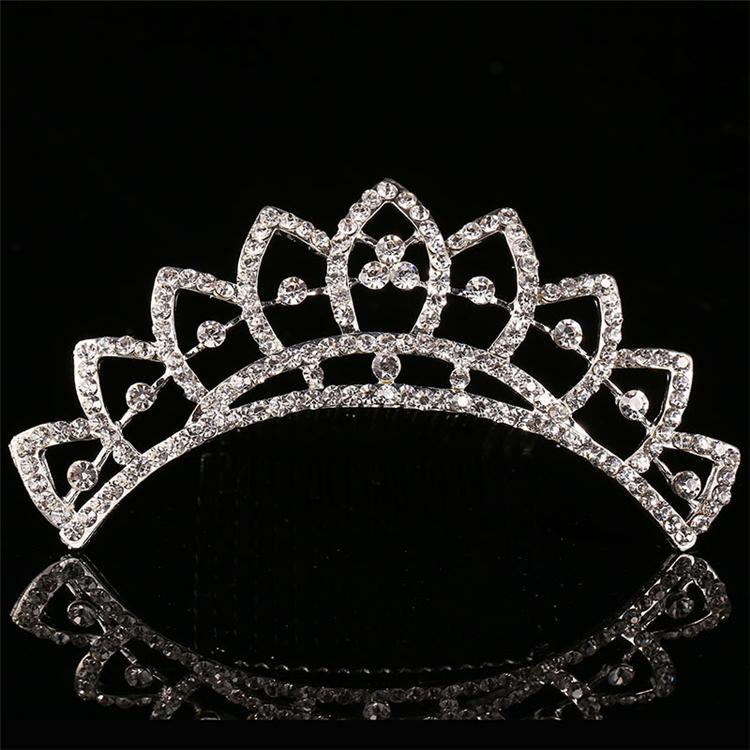 Fashion New Hair Accessories Alloy With Insert Comb Hair Hoop Bridal Crown Rhinestone Headbands