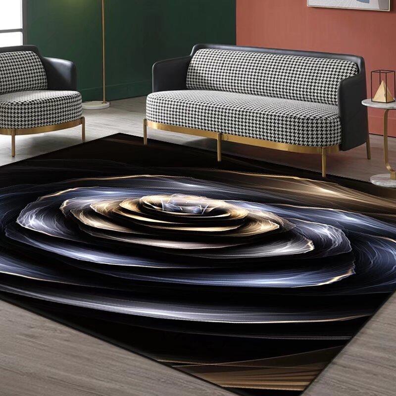 Abstraction Modern Style Print Large Area Rug Non-Slip Wear-resistant Carpet for Living Room Bedroom Soft Floor Mat Home Decor
