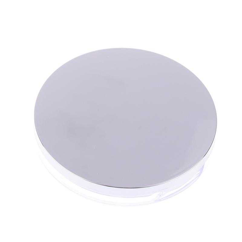 5G Gjenbrukbar Plast Tom Powder Case Bærbar Gjør det selv Tom Makeup Container Løs pulver Kompakt etui med speil og nettsikt