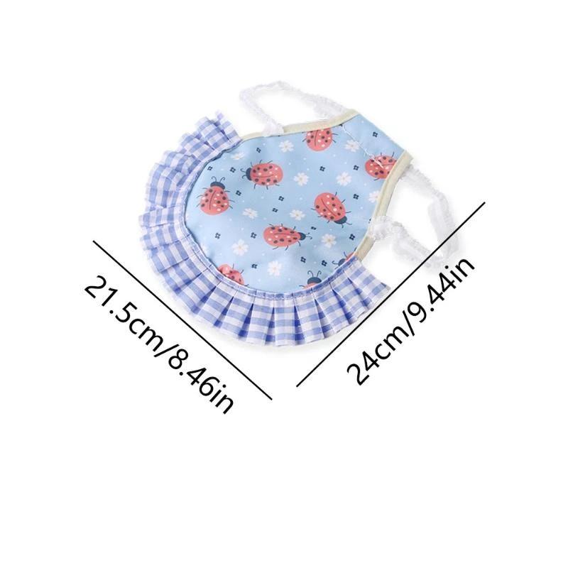 Adjustable Chicken Apron with Ruffle for Hen Protection Anti Pecking Feather Guard for Poultry Farm Outdoor Use Durable