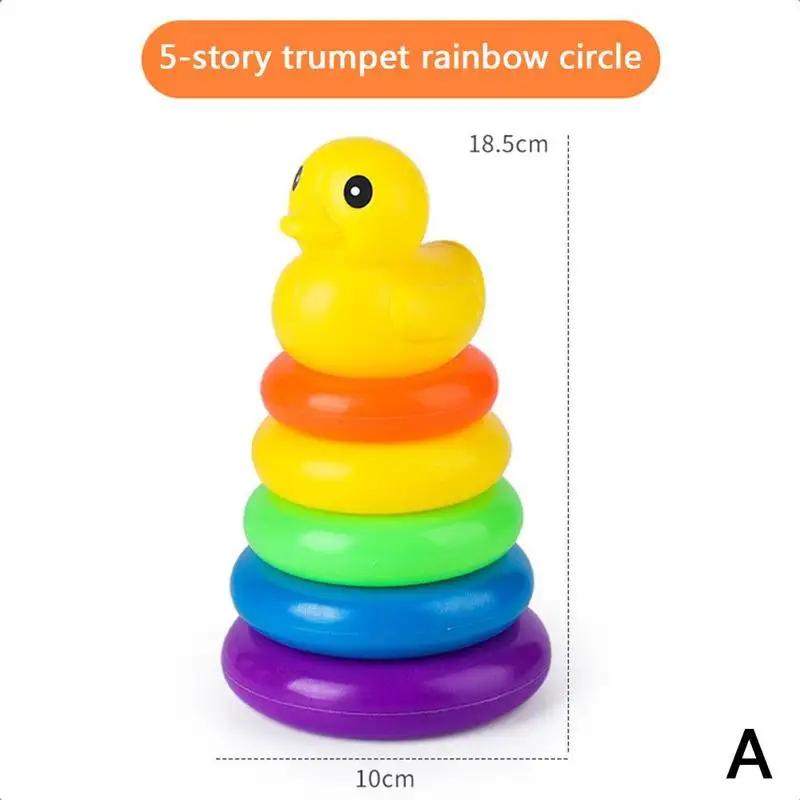 

Baby Color Stacking Ring Cups Toy for Kids Toddler Baby Puzzle Development Rainbow Stacking Tower Games for Babies 0-3 years old