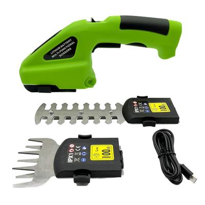 Cordless Grass Shear with Non-Slip Handle Rechargeable Powerful Motor Grass Cutter 2-in-1