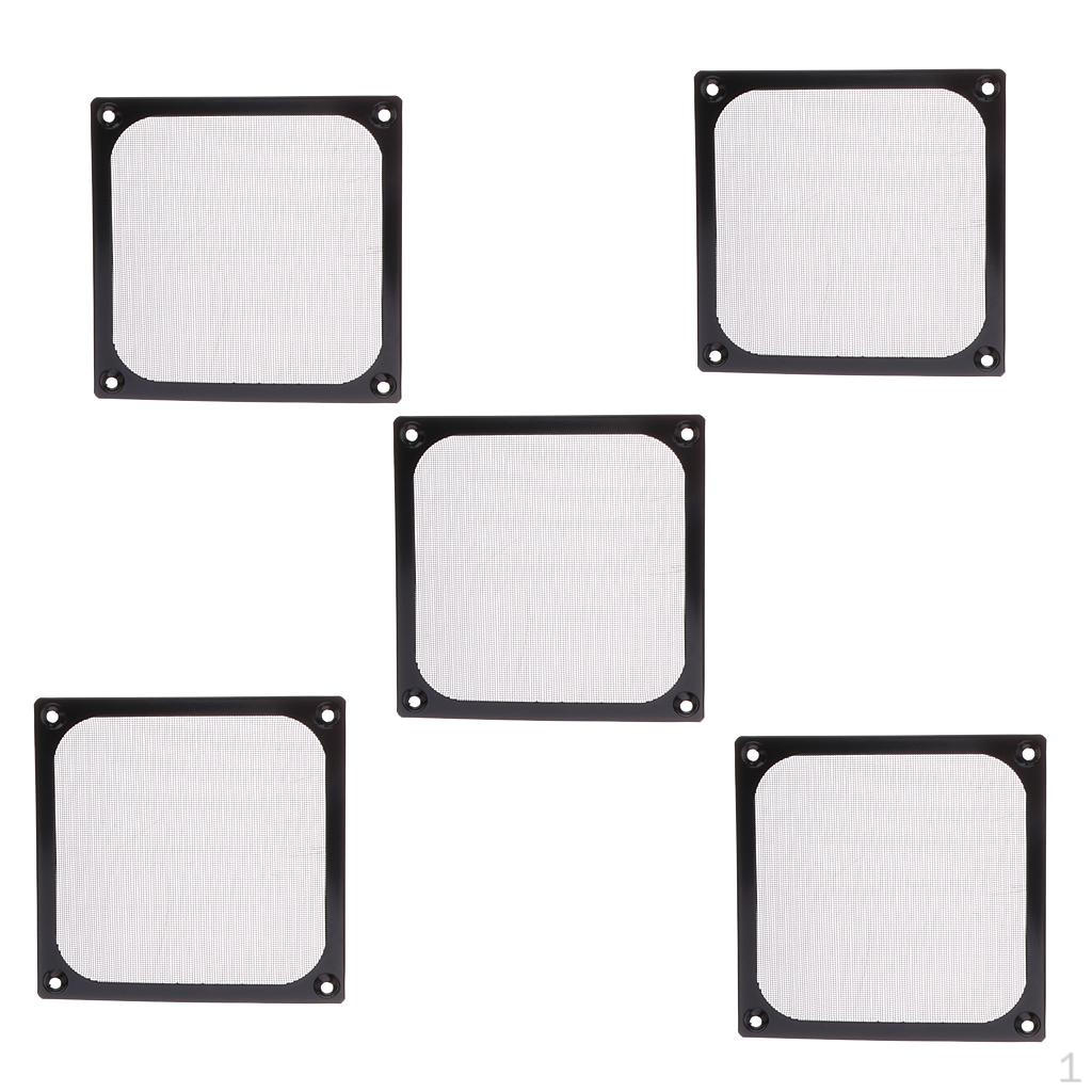 

5 pack of Computer cooler 120mm Dustproof Dust Grill Cover