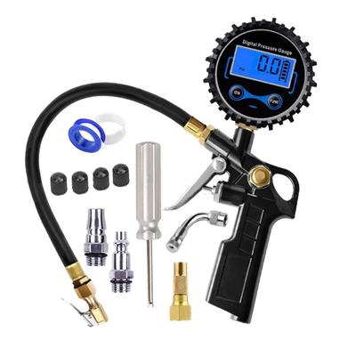 Car Tire Pressure Gauge Pressure Guns Type For Air Compressor Auto Motorcycle SUV Inflator Tire Repair Tool