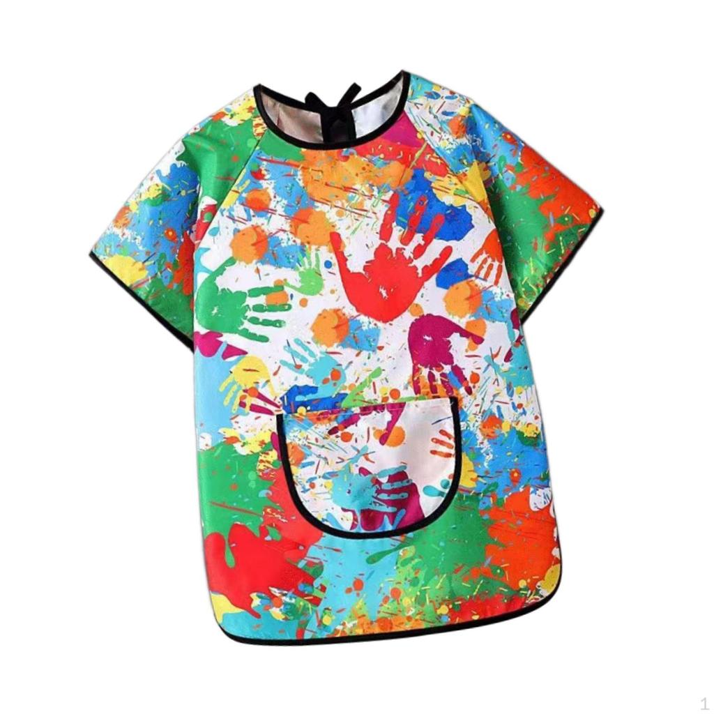 Art Smock for Kids with Short Sleeves Various Activities