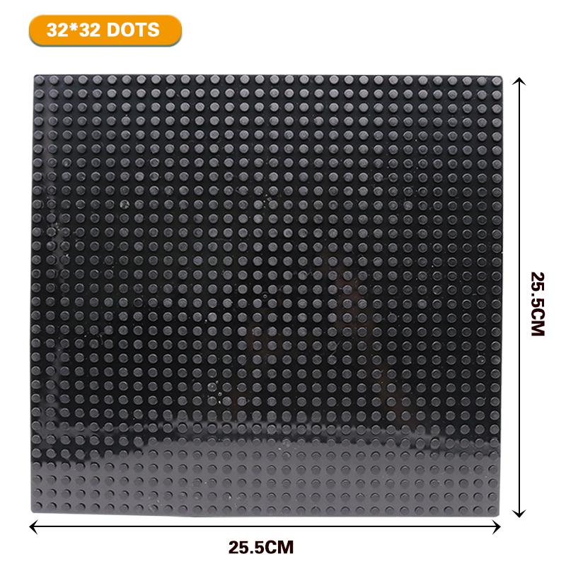 32x32 32x16 Dots Classic Base Plates MOC DIY Plastic Bricks Baseplates City Dimensions Building Blocks Figures Construction Toys