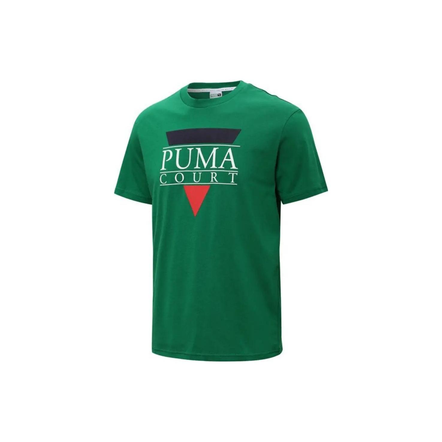 PUMA Tennis Club Graphic Tee Green Men s 536913-96 XXL