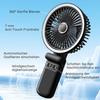 Multifunctional Quiet Table Fan with Night Light, 180 Oscillating Clip Fan, USB Small Handheld Fan for Home Office, Black