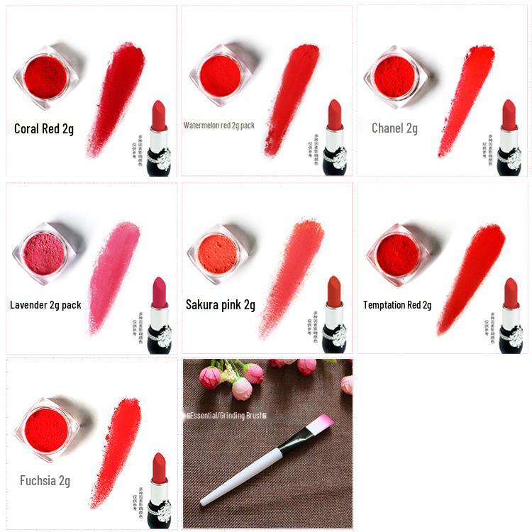 Diy Lipstick Pigment Powder: Pink Plant-Based Raw Material for Lip Balm, 2g