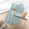 Spring Summer New Meteor Bling Rhinestone Non Cling Soft Comfort Relax Micro Flare Wide Leg Denim Pants For Women Casual Pants Oversize Denim Trousers