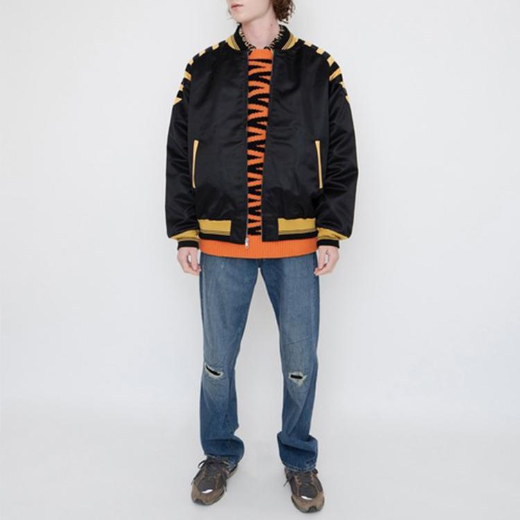 Levis American Vintage Zip Stripe Bomber Jacket Men Jacket Black A0361-0000