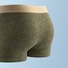 Men Boxer Underwear Mid-rise Elastic Waistband U-Convex Panties Floral Pattern Pajama Underwear Daily Wear