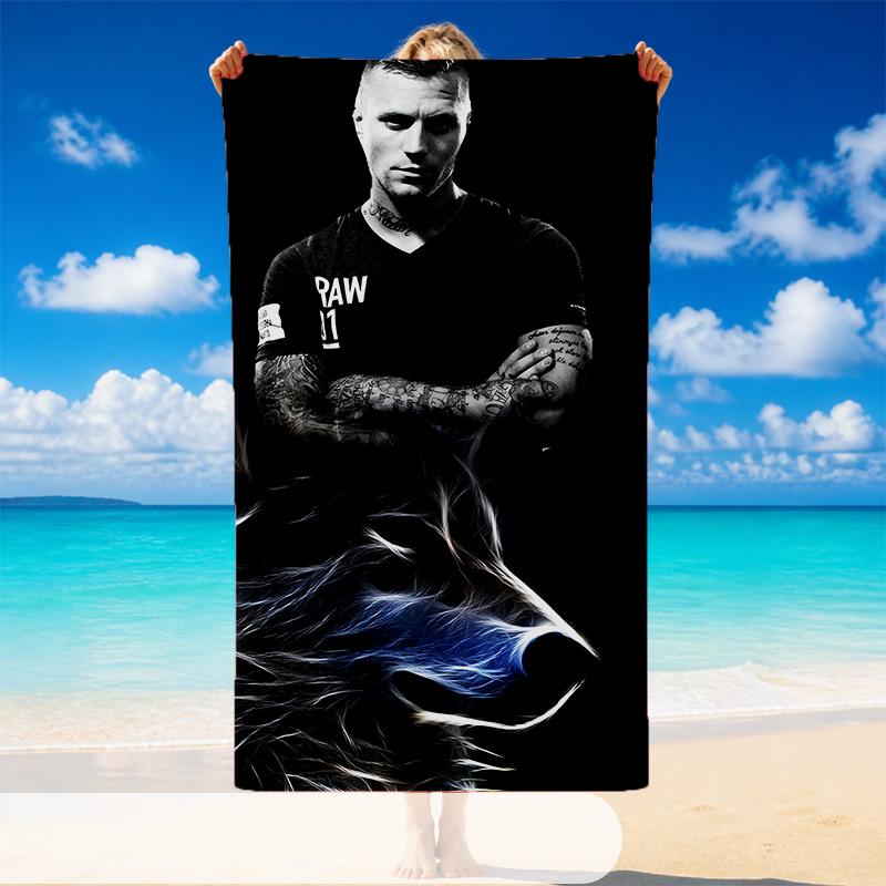 Kontra K Strandtuch, Weiches Großes Saugfähiges Handtuch Für Strand Schwimmbad Reisen Urlaub 70cmx140cm(27x55inch) blue
