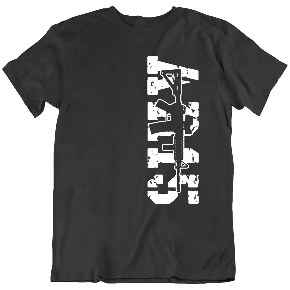 AR 15 Military Army Gun Assault Rifle T Shirt Tee Gift New S