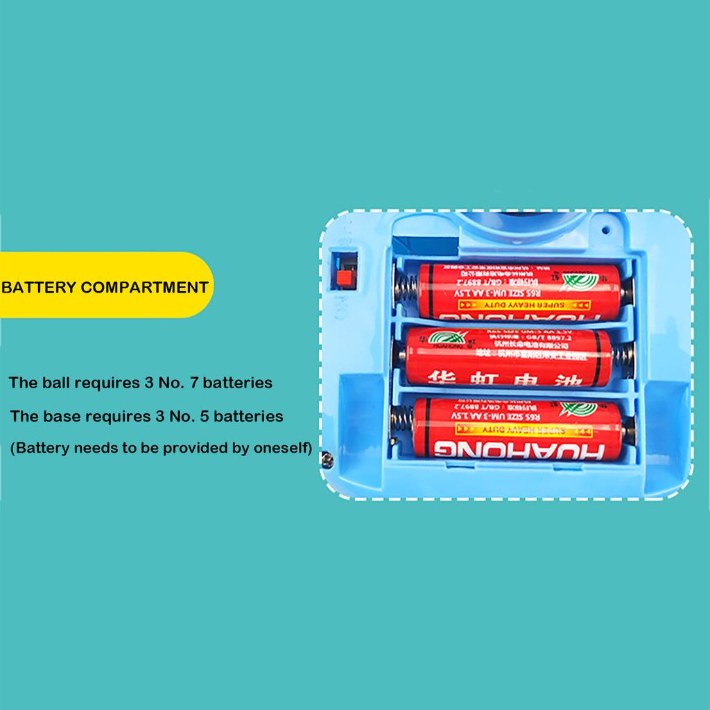 Children's Electric Amphibious Induction Water Spray Ball Toy, Water Play Light Music Battery Comes with It