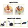 Muge Racing Knock Sensors With Wiring Harness Kit, LS Knock Sensor Kit Compatible With Chevy Silverado Tahoe Suburban Avalanche, GMC Sierra Yukon,
